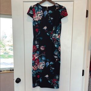 Betsey Johnson Floral Black Dress
